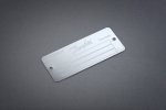 Etched stainless steel nameplate 