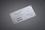 Stainless steel nameplate 