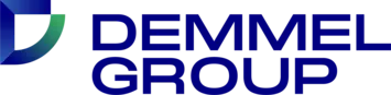 Demmel Group logo showcasing our technical partnership in high-end metal marking and surface finishing.