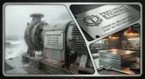 Niestandardowe tabliczki znamionowe ze stali nierdzewnej do zastosowań morskich i ciężkiego sprzętu, odporne na trawienie chemiczne i korozję.