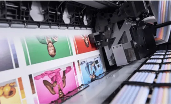 Intricate full-color graphics on a custom metal label showcasing digital print clarity.