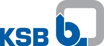 KSB logo representing SITAPRESS’s partnership in providing durable pump nameplates and data plates.