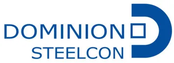 Dominion Steelcon logo representing SITAPRESS's expertise in manufacturing heavy-duty outdoor data plates.