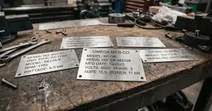 Czyszczenie tabliczek ze stali nierdzewnej – przemysłowe tabliczki znamionowe