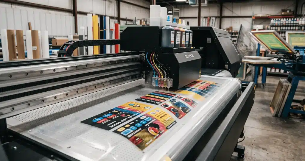 Druk cyfrowy nakładki graficznej — przemysłowa drukarka CMYK