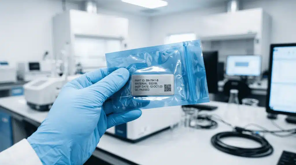 Trawienie chemiczne vs. znakowanie laserowe – laboratoryjna kontrola jakości próbki